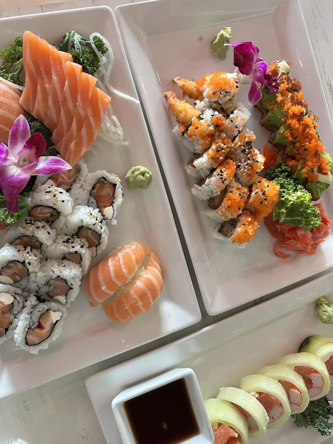 Signature sushi rolls